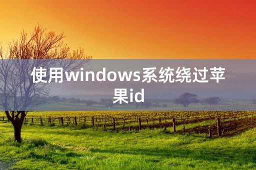 使用windows系统绕过苹果id