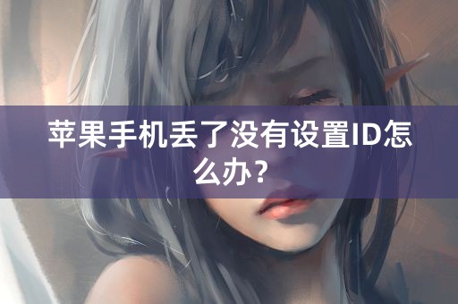 苹果手机丢了没有设置ID怎么办？