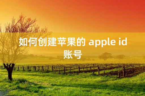 如何创建苹果的 apple id账号