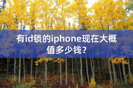 有id锁的iphone现在大概值多少钱？