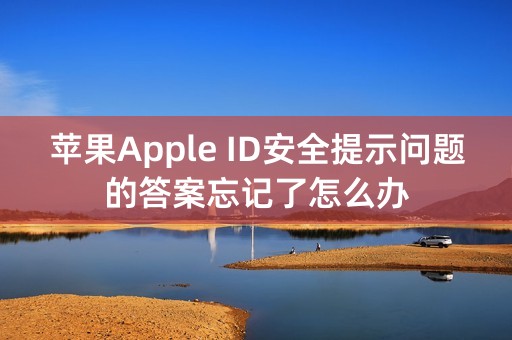 苹果Apple ID安全提示问题的答案忘记了怎么办