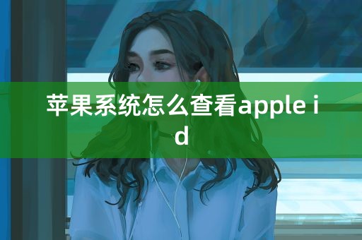 苹果系统怎么查看apple id