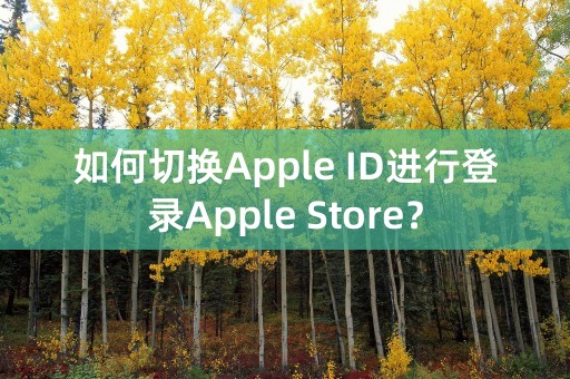 如何切换Apple ID进行登录Apple Store？