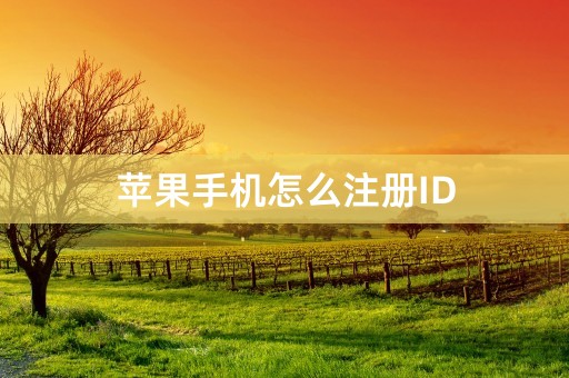 苹果手机怎么注册ID