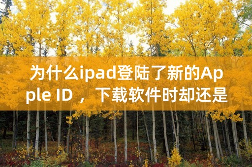 为什么ipad登陆了新的Apple ID ，下载软件时却还是以前的？求解！！要过程！！！