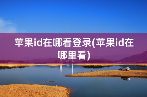 苹果id在哪看登录(苹果id在哪里看)