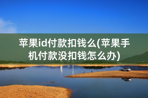 苹果id付款扣钱么(苹果手机付款没扣钱怎么办)