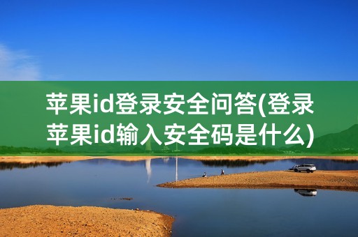 苹果id登录安全问答(登录苹果id输入安全码是什么)