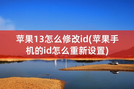 苹果13怎么修改id(苹果手机的id怎么重新设置)