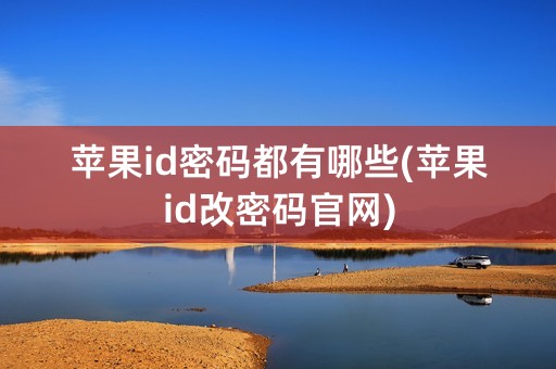 苹果id密码都有哪些(苹果id改密码官网)