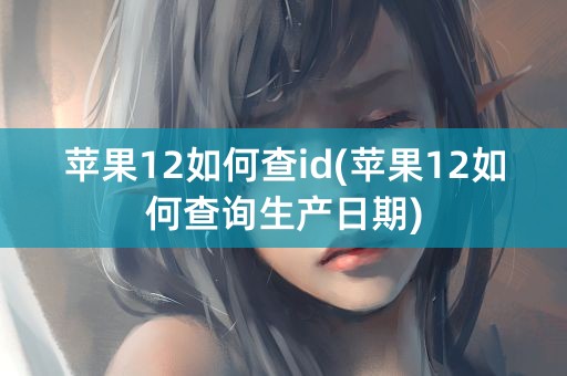 苹果12如何查id(苹果12如何查询生产日期)