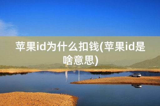 苹果id为什么扣钱(苹果id是啥意思)