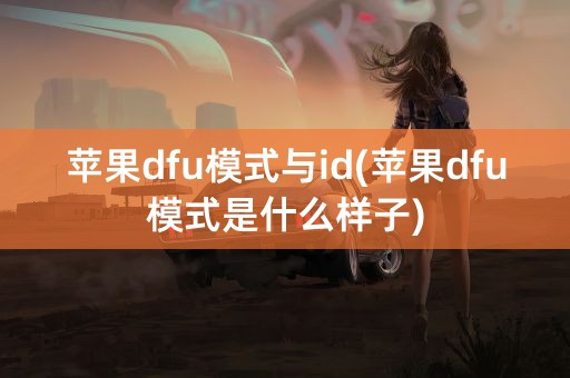 苹果dfu模式与id(苹果dfu模式是什么样子)