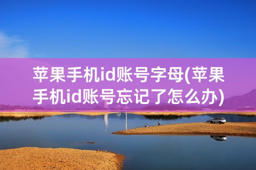 苹果手机id账号字母(苹果手机id账号忘记了怎么办)