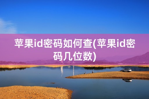 苹果id密码如何查(苹果id密码几位数)