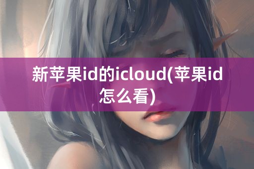 新苹果id的icloud(苹果id怎么看)