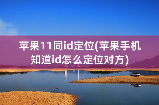 苹果11同id定位(苹果手机知道id怎么定位对方)