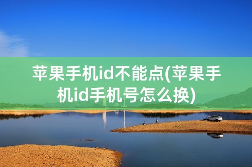 苹果手机id不能点(苹果手机id手机号怎么换)