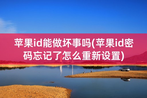 苹果id能做坏事吗(苹果id密码忘记了怎么重新设置)