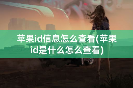 苹果id信息怎么查看(苹果id是什么怎么查看)