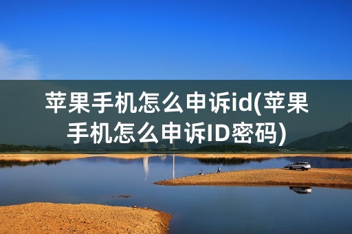 苹果手机怎么申诉id(苹果手机怎么申诉ID密码)