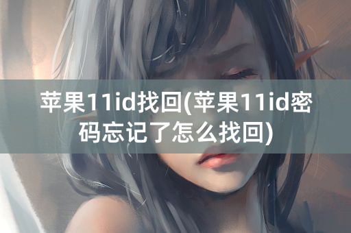 苹果11id找回(苹果11id密码忘记了怎么找回)