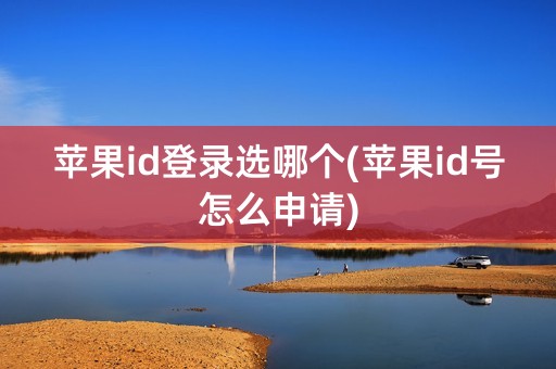 苹果id登录选哪个(苹果id号怎么申请)