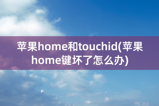 苹果home和touchid(苹果home键坏了怎么办)