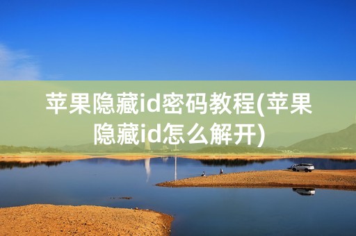 苹果隐藏id密码教程(苹果隐藏id怎么解开)