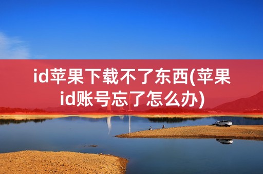 id苹果下载不了东西(苹果id账号忘了怎么办)