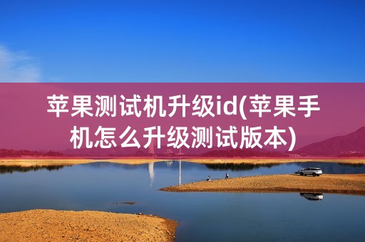 苹果测试机升级id(苹果手机怎么升级测试版本)