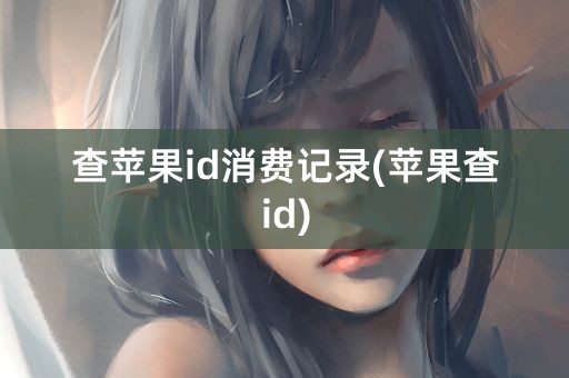 查苹果id消费记录(苹果查id)