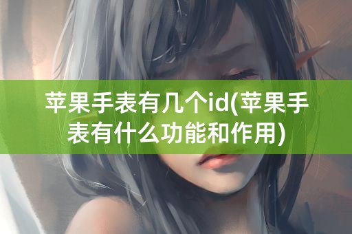 苹果手表有几个id(苹果手表有什么功能和作用)