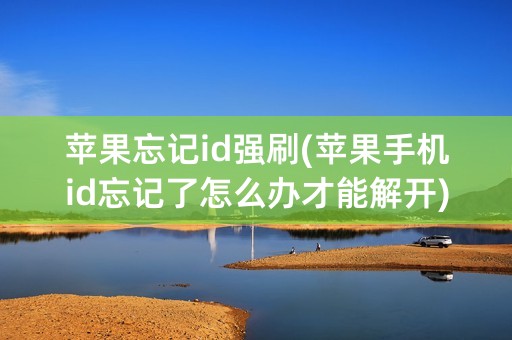 苹果忘记id强刷(苹果手机id忘记了怎么办才能解开)