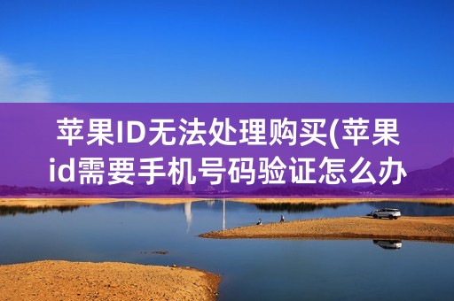 苹果ID无法处理购买(苹果id需要手机号码验证怎么办)