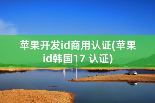 苹果开发id商用认证(苹果id韩国17 认证)