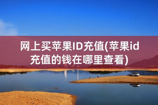 网上买苹果ID充值(苹果id充值的钱在哪里查看)