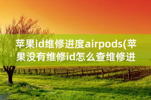 苹果id维修进度airpods(苹果没有维修id怎么查维修进度)