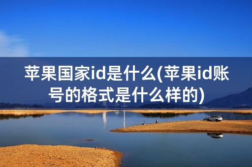 苹果国家id是什么(苹果id账号的格式是什么样的)