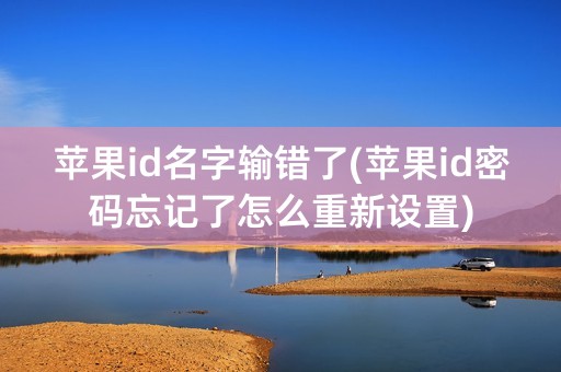 苹果id名字输错了(苹果id密码忘记了怎么重新设置)