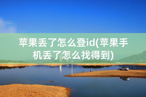 苹果丢了怎么登id(苹果手机丢了怎么找得到)