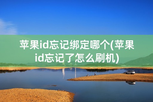 苹果id忘记绑定哪个(苹果id忘记了怎么刷机)