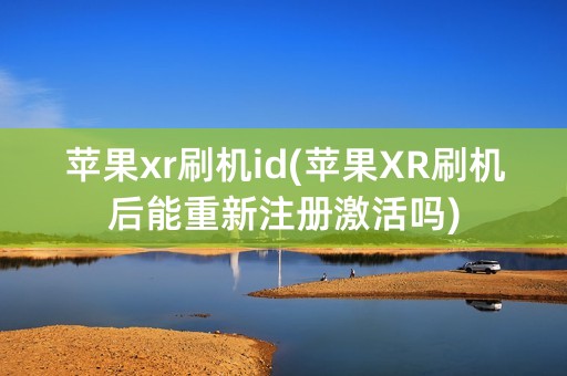 苹果xr刷机id(苹果XR刷机后能重新注册激活吗)