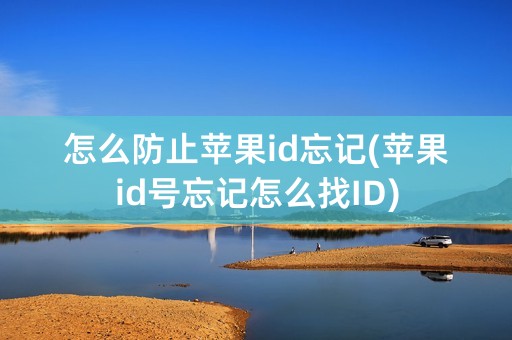 怎么防止苹果id忘记(苹果id号忘记怎么找ID)