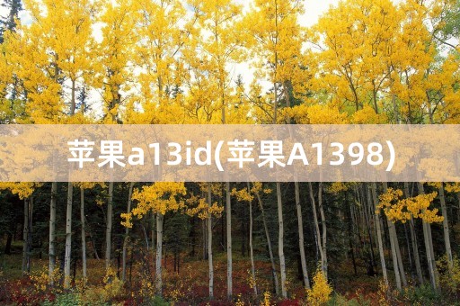 苹果a13id(苹果A1398)