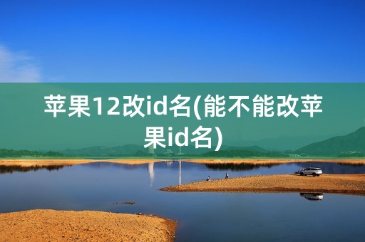 苹果12改id名(能不能改苹果id名)