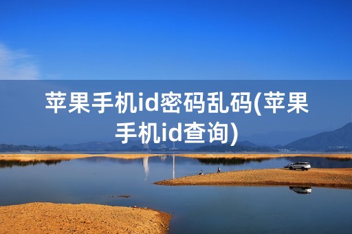 苹果手机id密码乱码(苹果手机id查询)