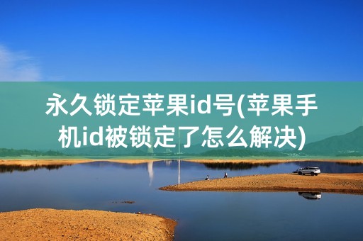 永久锁定苹果id号(苹果手机id被锁定了怎么解决)