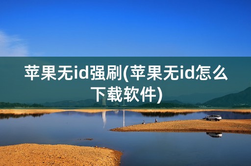 苹果无id强刷(苹果无id怎么下载软件)