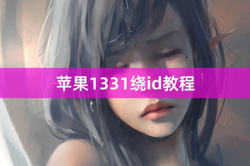 苹果1331绕id教程